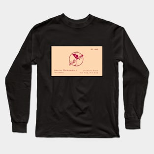 Johnny Dangerously Club 25 Business Card Long Sleeve T-Shirt